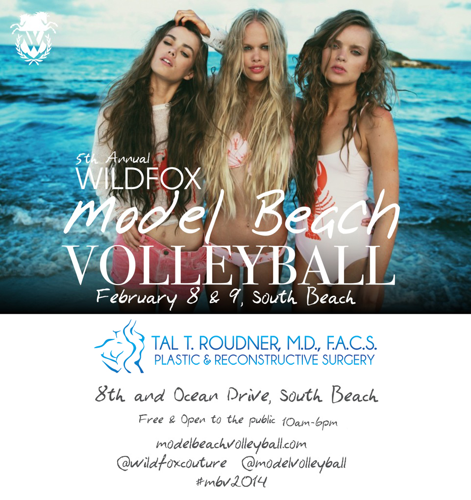 Model Beach Volleyball Tournament 2014 In Miami Beach