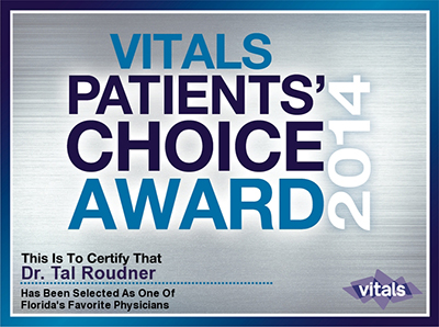 2014 Patients' Choice Award - Tal T Roudner MD FACS